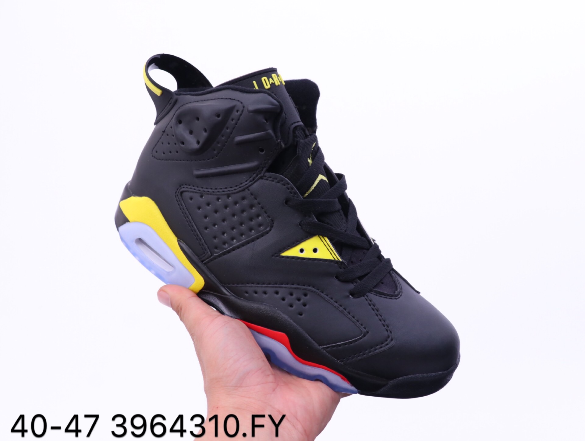 2020 Air Jordan 6 Retro Tinker Black Yellow Red